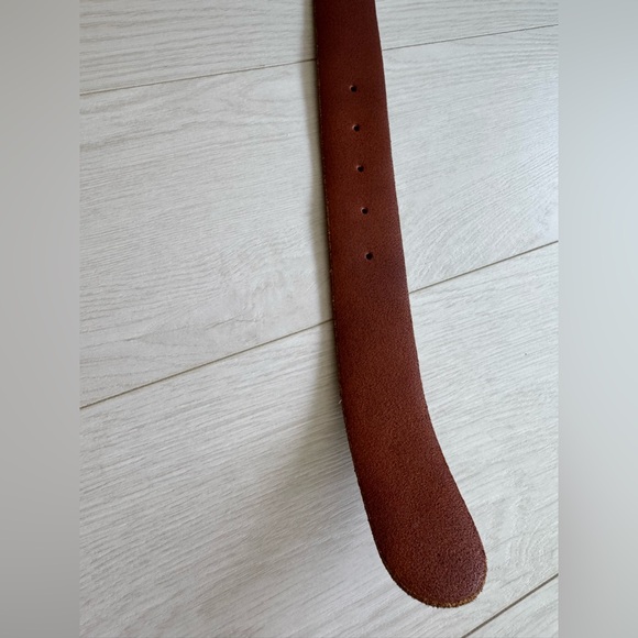 Gucci GG Marmont Brown Leather Wide Belt Size 85 - Picture 5 of 8